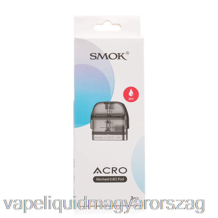 Smok Acro Cserehüvelyek 0.8ohm Mesh Coils Vape Liquid